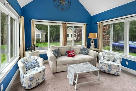 Seaglass Village Unit 182: 2BR in Wells, featuring a King bed and bunk beds for 4 guests. - Image 1